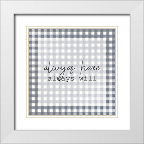 Love You Still 2 White Modern Wood Framed Art Print with Double Matting by Kimberly, Allen