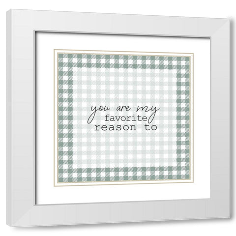 You Are White Modern Wood Framed Art Print with Double Matting by Kimberly, Allen