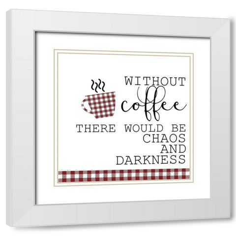 Rise and Grind F White Modern Wood Framed Art Print with Double Matting by Kimberly, Allen