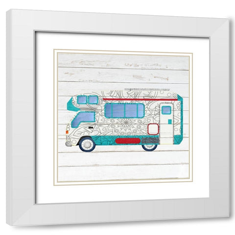 Camper Life 2 White Modern Wood Framed Art Print with Double Matting by Kimberly, Allen