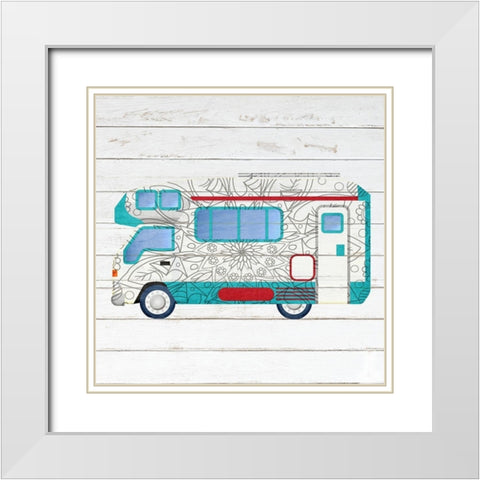 Camper Life 2 White Modern Wood Framed Art Print with Double Matting by Kimberly, Allen