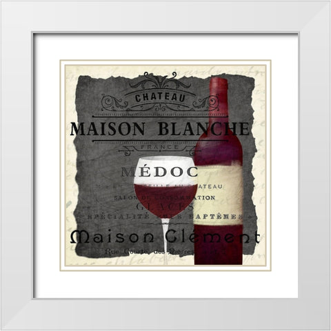 Good Wine 5 White Modern Wood Framed Art Print with Double Matting by Kimberly, Allen