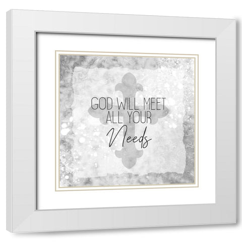 Be Still 4 White Modern Wood Framed Art Print with Double Matting by Kimberly, Allen