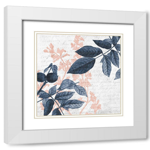 Branches 1 White Modern Wood Framed Art Print with Double Matting by Kimberly, Allen
