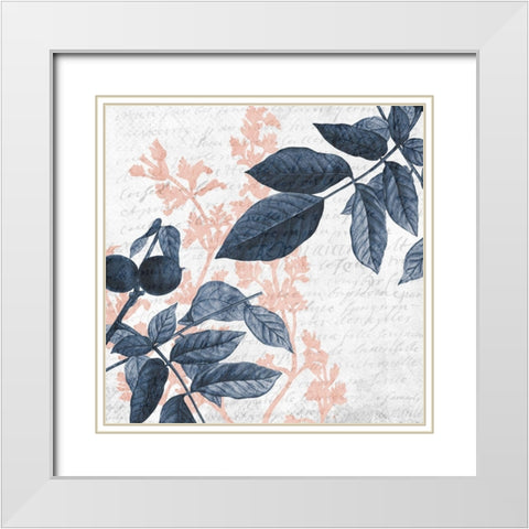 Branches 1 White Modern Wood Framed Art Print with Double Matting by Kimberly, Allen