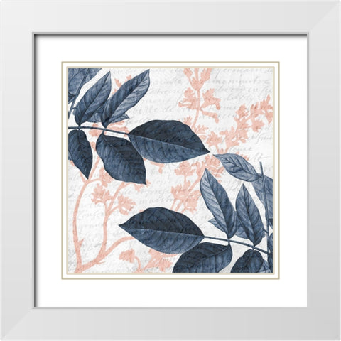 Branches 2 White Modern Wood Framed Art Print with Double Matting by Kimberly, Allen