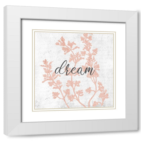 Branches 4 Blessed White Modern Wood Framed Art Print with Double Matting by Allen, Kimberly