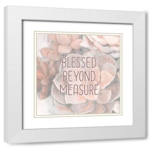 Succulents 2 White Modern Wood Framed Art Print with Double Matting by Kimberly, Allen