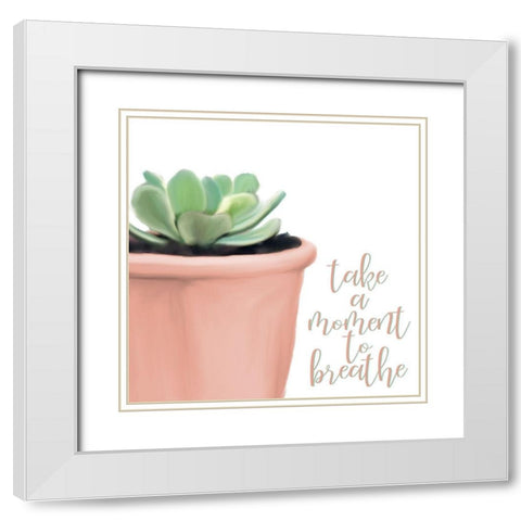 Heaven 1 White Modern Wood Framed Art Print with Double Matting by Kimberly, Allen