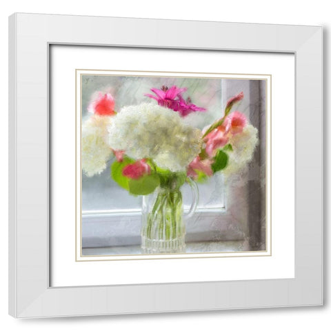 In the Window White Modern Wood Framed Art Print with Double Matting by Kimberly, Allen