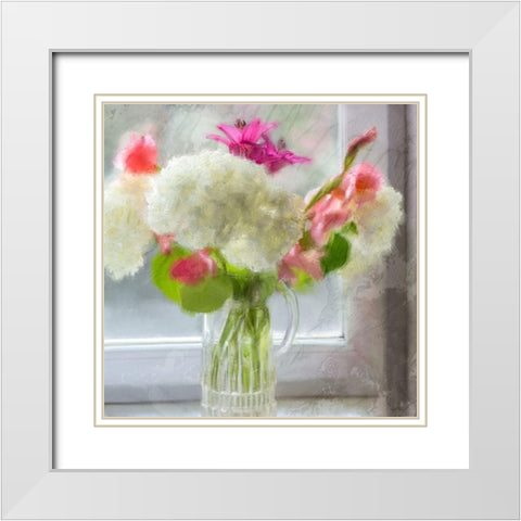 In the Window White Modern Wood Framed Art Print with Double Matting by Kimberly, Allen