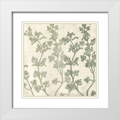 Sage 2 White Modern Wood Framed Art Print with Double Matting by Kimberly, Allen