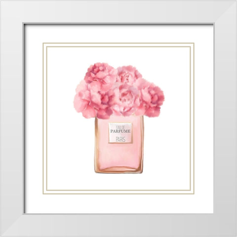 From Paris 1 White Modern Wood Framed Art Print with Double Matting by Kimberly, Allen