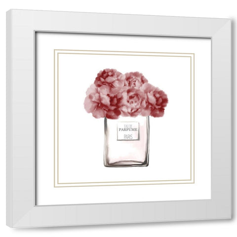 From Paris 1 in Red White Modern Wood Framed Art Print with Double Matting by Kimberly, Allen