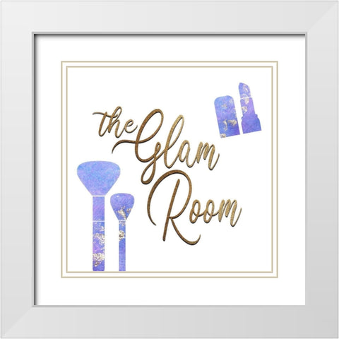 The Glam Room White Modern Wood Framed Art Print with Double Matting by Kimberly, Allen