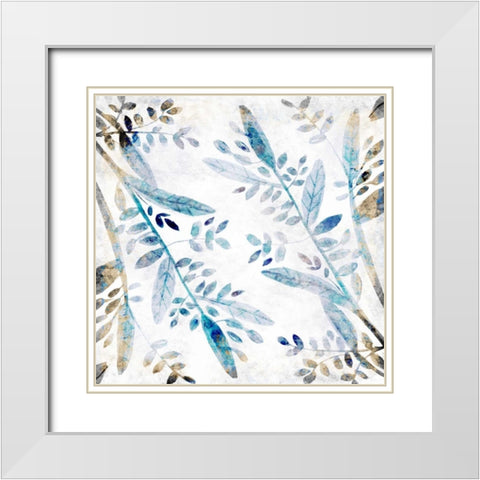 Botanical 2 White Modern Wood Framed Art Print with Double Matting by Allen, Kimberly