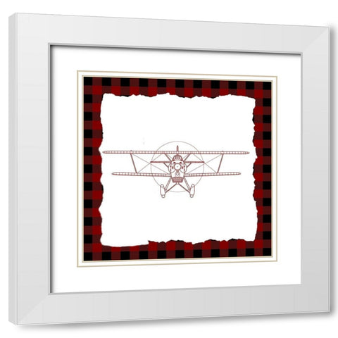 Boy 1 White Modern Wood Framed Art Print with Double Matting by Kimberly, Allen