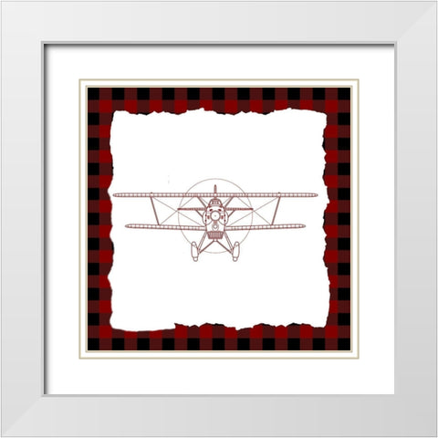 Boy 1 White Modern Wood Framed Art Print with Double Matting by Kimberly, Allen
