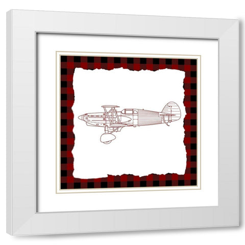 Boy 3 White Modern Wood Framed Art Print with Double Matting by Kimberly, Allen