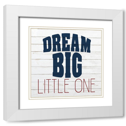 Little One 2 White Modern Wood Framed Art Print with Double Matting by Kimberly, Allen