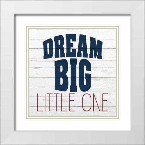 Little One 2 White Modern Wood Framed Art Print with Double Matting by Kimberly, Allen