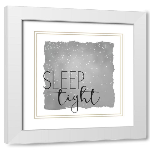 Sleep Tight 1 Neutral White Modern Wood Framed Art Print with Double Matting by Kimberly, Allen