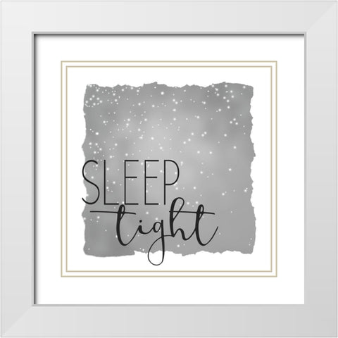 Sleep Tight 1 Neutral White Modern Wood Framed Art Print with Double Matting by Kimberly, Allen