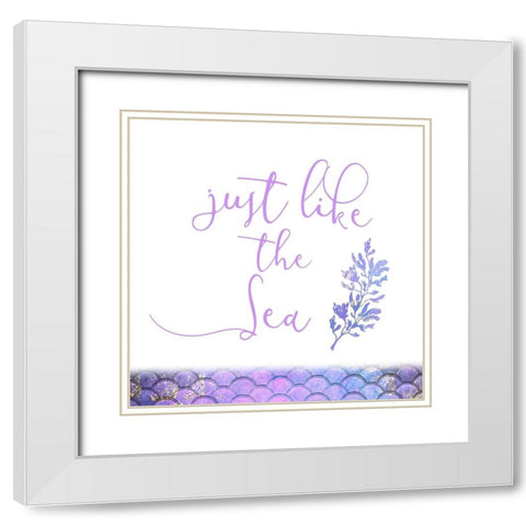 Beautiful and Free 3 White Modern Wood Framed Art Print with Double Matting by Kimberly, Allen