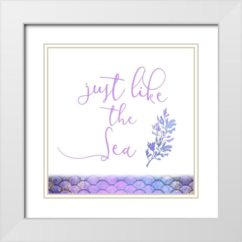 Beautiful and Free 3 White Modern Wood Framed Art Print with Double Matting by Kimberly, Allen