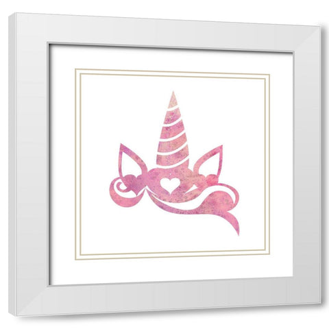 In a Field of Horses 1 White Modern Wood Framed Art Print with Double Matting by Kimberly, Allen