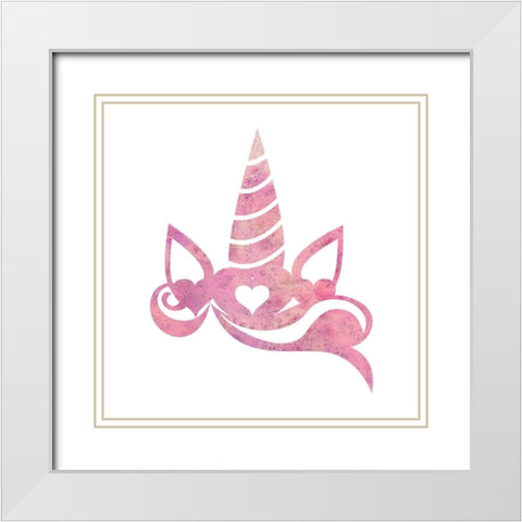 In a Field of Horses 1 White Modern Wood Framed Art Print with Double Matting by Kimberly, Allen