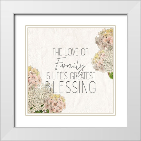The Love White Modern Wood Framed Art Print with Double Matting by Kimberly, Allen