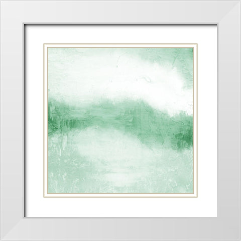 Horizon White Modern Wood Framed Art Print with Double Matting by Kimberly, Allen