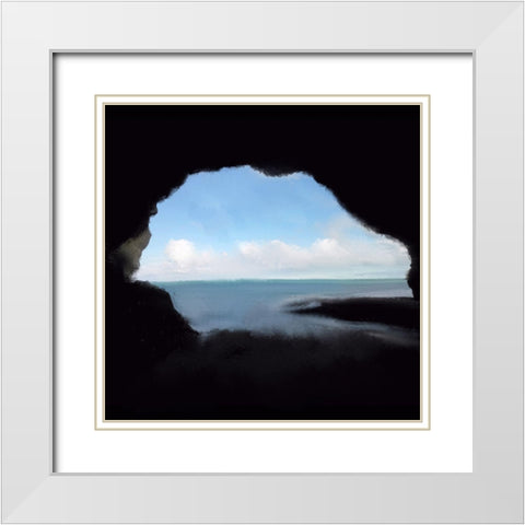 View from the Cave White Modern Wood Framed Art Print with Double Matting by Kimberly, Allen