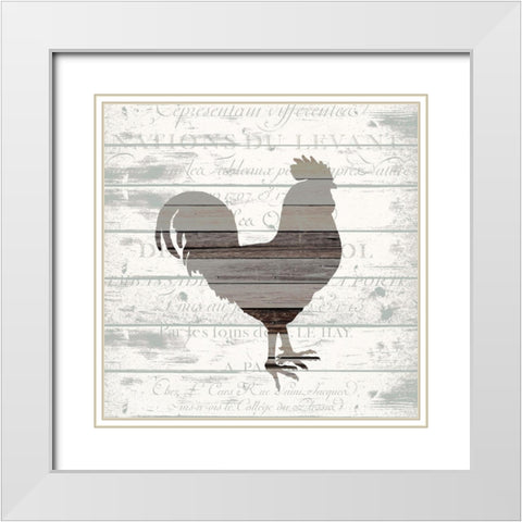 Farm Life 1 White Modern Wood Framed Art Print with Double Matting by Kimberly, Allen