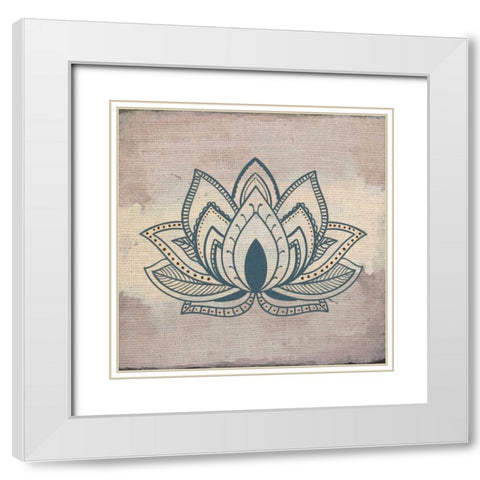 Lovely Henna 2 White Modern Wood Framed Art Print with Double Matting by Allen, Kimberly