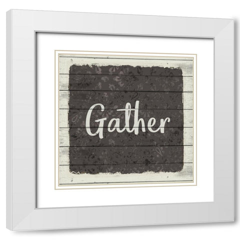 Farm Life 1 White Modern Wood Framed Art Print with Double Matting by Kimberly, Allen