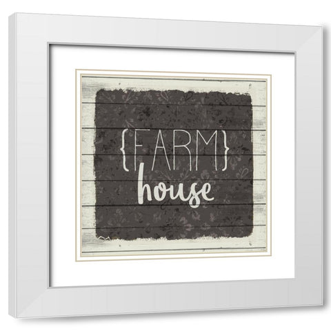 Farm Life 2 White Modern Wood Framed Art Print with Double Matting by Kimberly, Allen