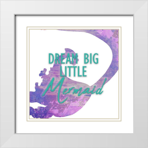 Be Bold 2 White Modern Wood Framed Art Print with Double Matting by Kimberly, Allen