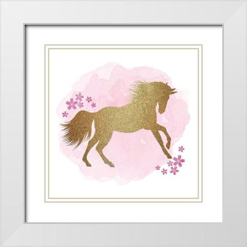 Be a Unicorn A White Modern Wood Framed Art Print with Double Matting by Kimberly, Allen