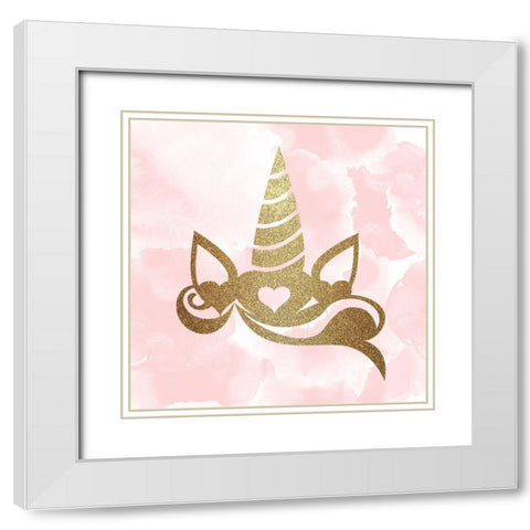 Born to Be 1 White Modern Wood Framed Art Print with Double Matting by Kimberly, Allen