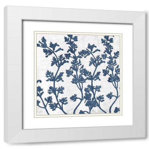 Branches 3 White Modern Wood Framed Art Print with Double Matting by Kimberly, Allen
