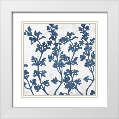 Branches 3 White Modern Wood Framed Art Print with Double Matting by Kimberly, Allen