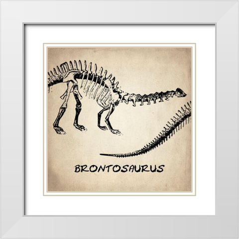 Digging up Bones 2 White Modern Wood Framed Art Print with Double Matting by Kimberly, Allen