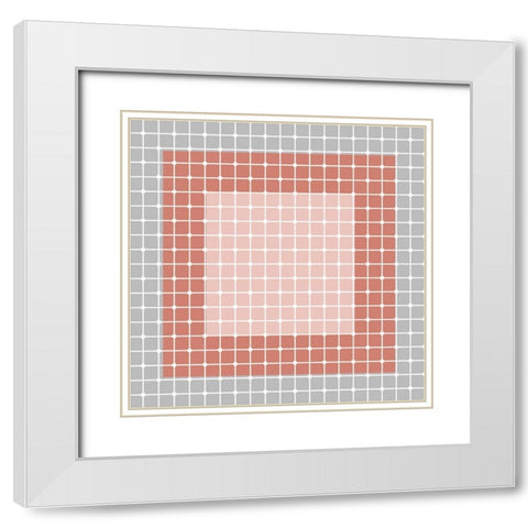 In The Grid 2 White Modern Wood Framed Art Print with Double Matting by Kimberly, Allen