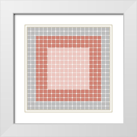 In The Grid 2 White Modern Wood Framed Art Print with Double Matting by Kimberly, Allen