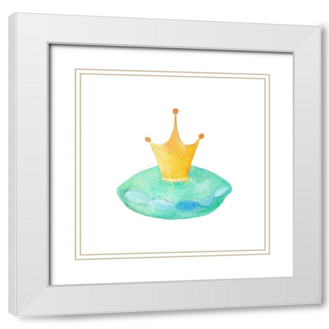 Once Upon 3 White Modern Wood Framed Art Print with Double Matting by Kimberly, Allen