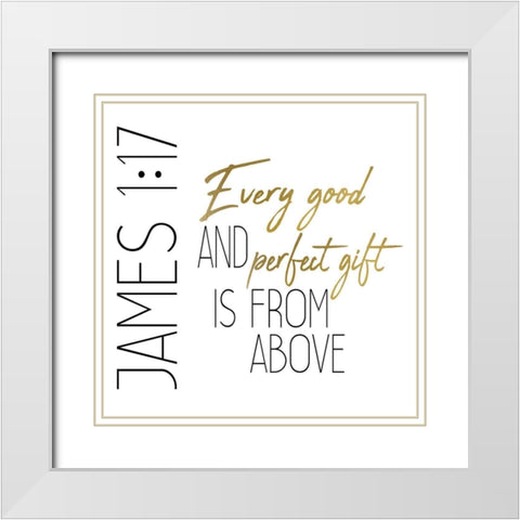 Every Good and Perfect Square White Modern Wood Framed Art Print with Double Matting by Kimberly, Allen