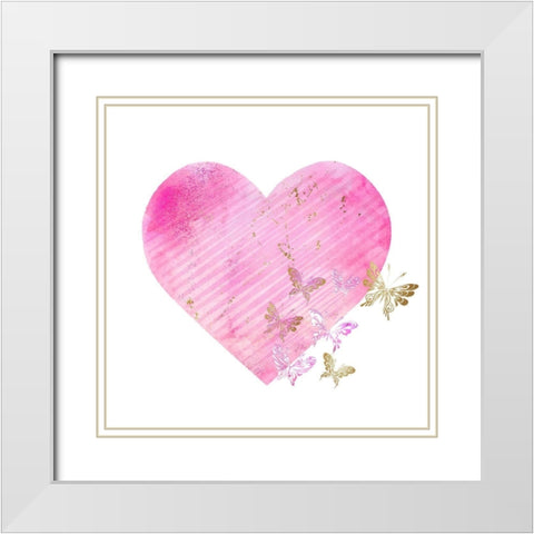 A Princess 2 White Modern Wood Framed Art Print with Double Matting by Kimberly, Allen