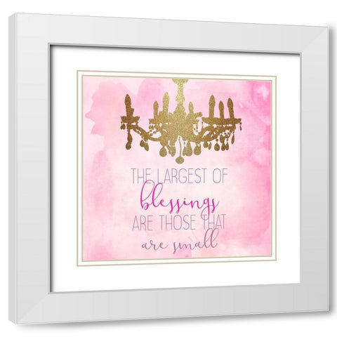 A Princess 3 White Modern Wood Framed Art Print with Double Matting by Kimberly, Allen